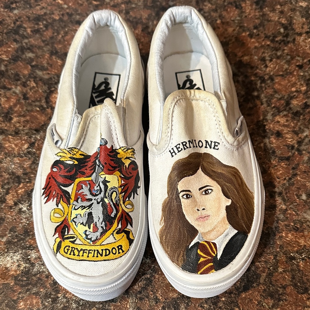 Custom Vans off the wall Gryffindor Shoes
